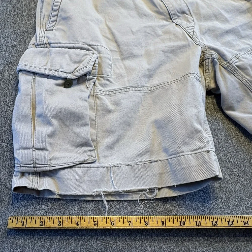 Polo Ralph Lauren Cargo Shorts Men's 36 Baggy Y2K Military Distressed Baggy